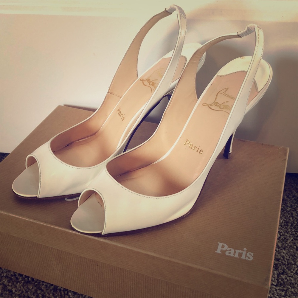Christian Louboutin custom wedding heels
